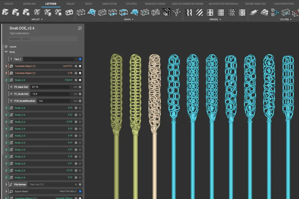 Albert uses Big Data to determine the optimal use of materials for the nasal sticks.