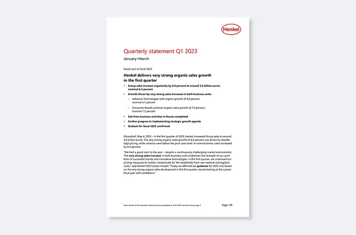 Quarterly Statement Q3 2022